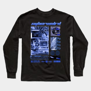 Cybercore World Aesthetic Design Long Sleeve T-Shirt